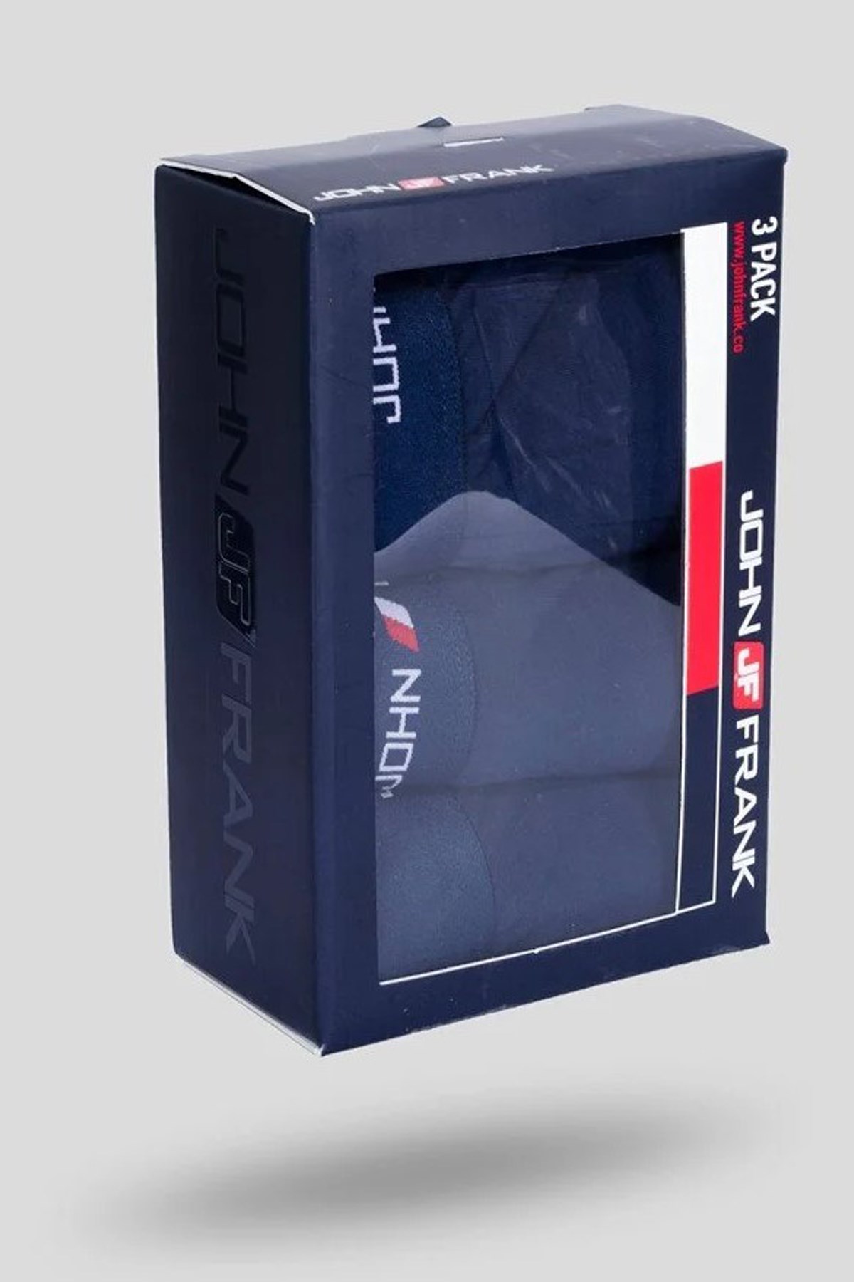 John Frank Üçlü Erkek Boxer JF3B09 Lacivert