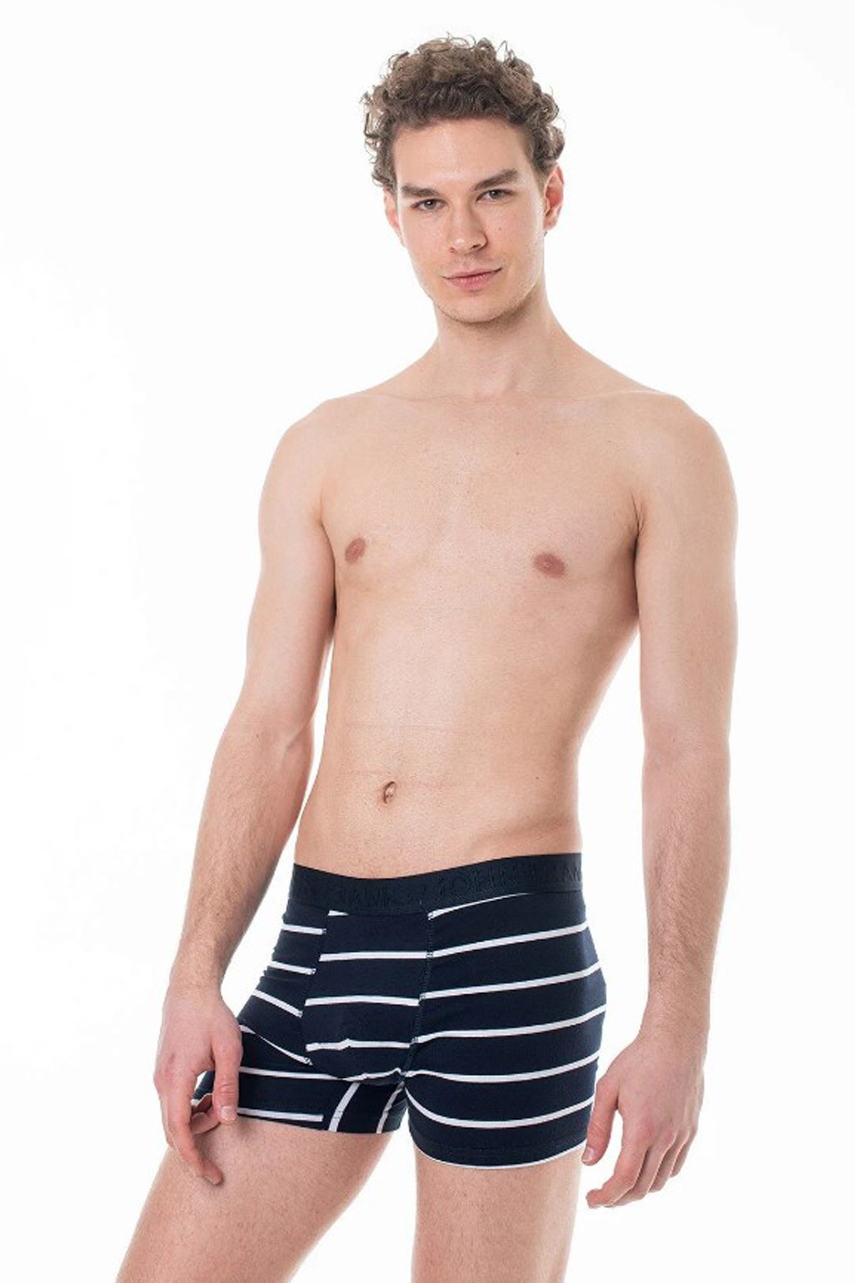 John Frank Üçlü Campus Erkek Boxer JF3BCA06 Lacivert