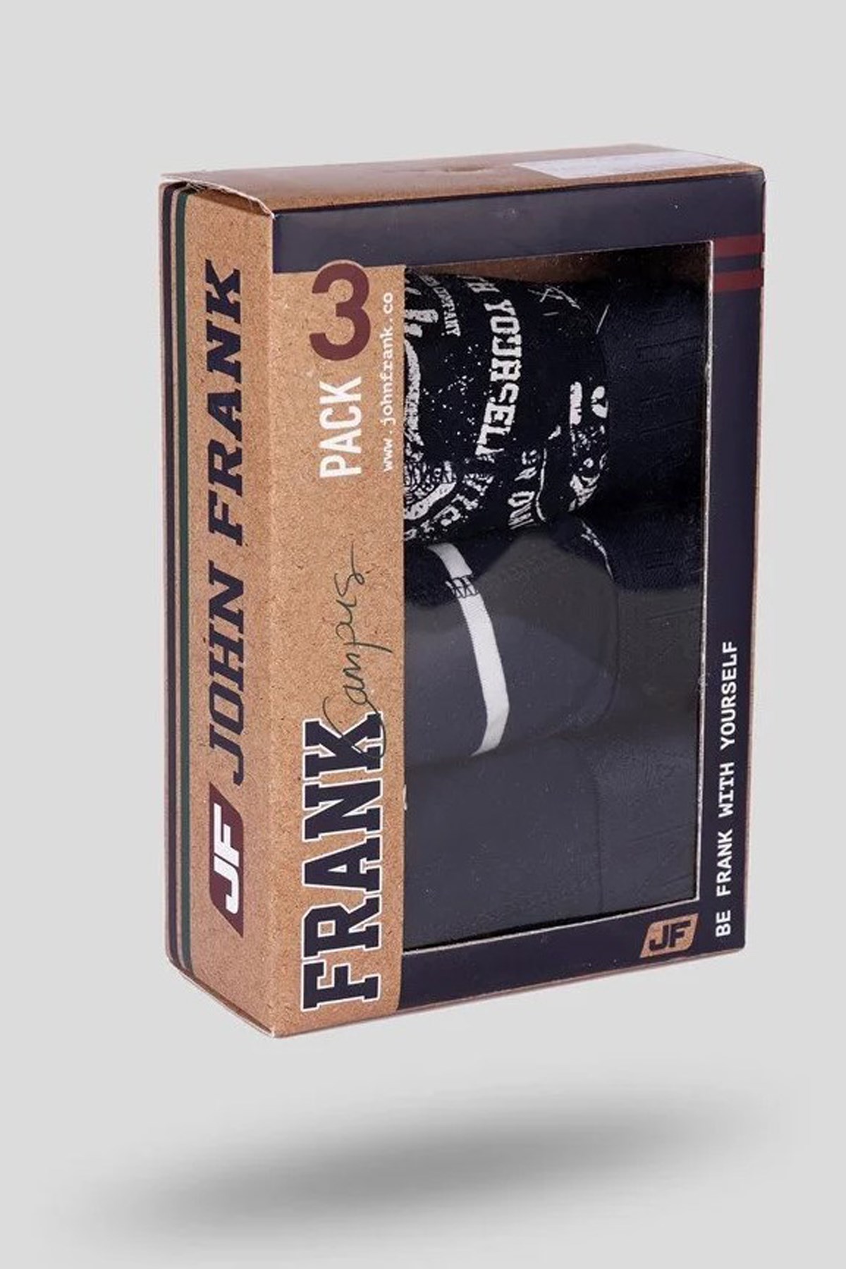 John Frank Üçlü Campus Erkek Boxer JF3BCA06 Lacivert