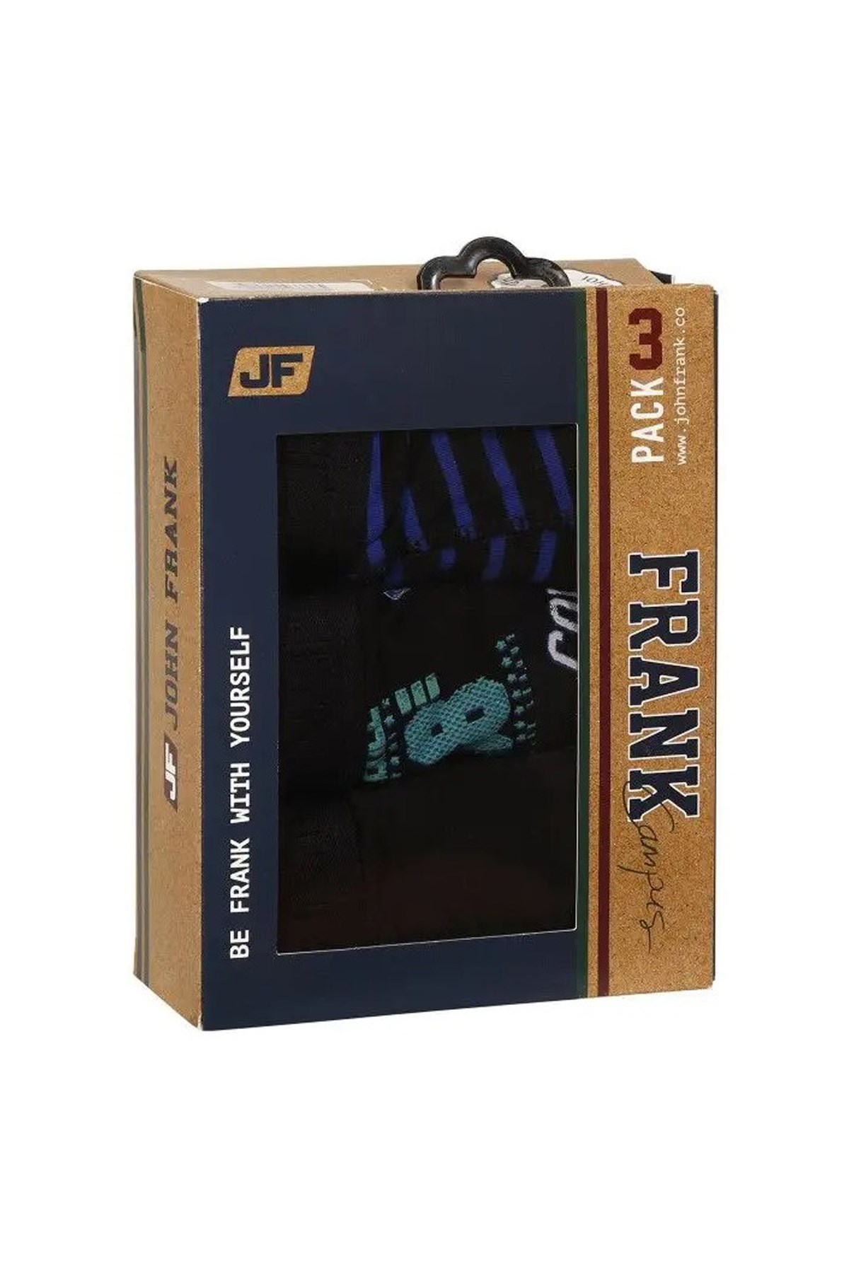 John Frank Üçlü Campus Erkek Boxer JF3BCA11 Lacivert