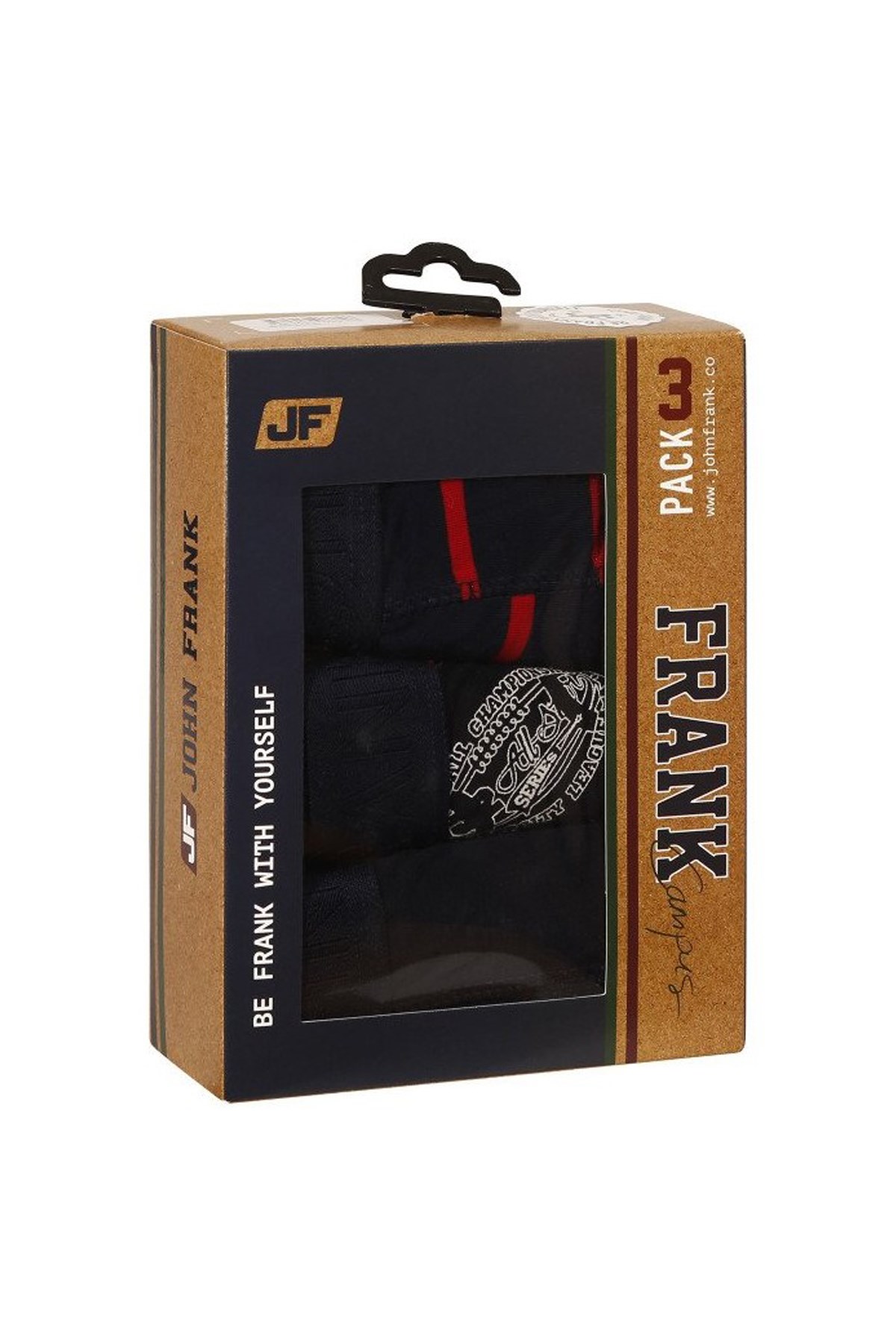 John Frank Üçlü Campus Erkek Boxer JF3BCA12 Lacivert
