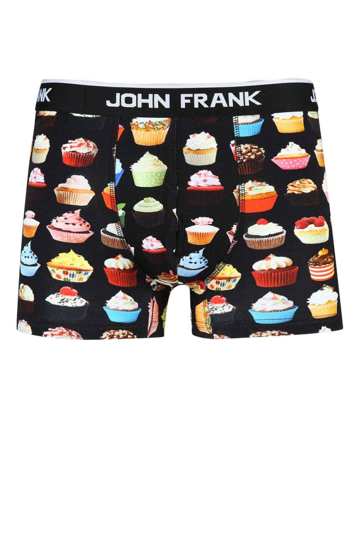 John Frank Dijital Baskılı Boxer JFB55 Siyah