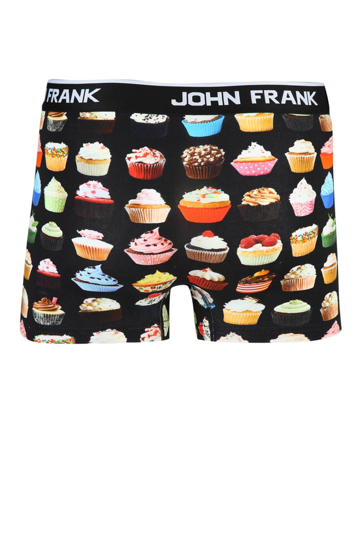 John Frank Dijital Baskılı Boxer JFB55 Siyah