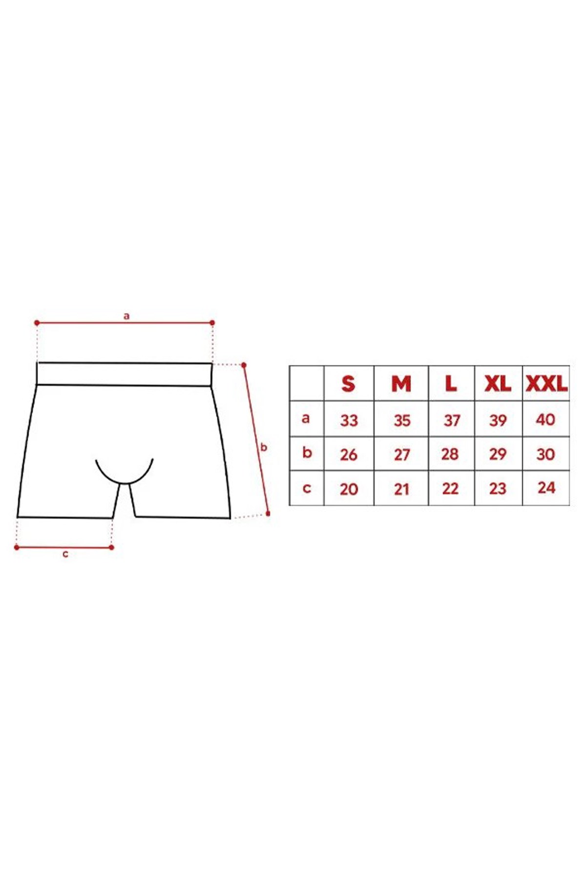 John Frank Dijital Baskılı Erkek Boxer JFB72 Siyah