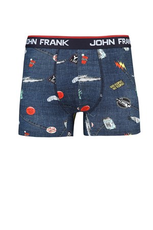 John Frank Baskılı Boxer JFBD225-RIPPED
