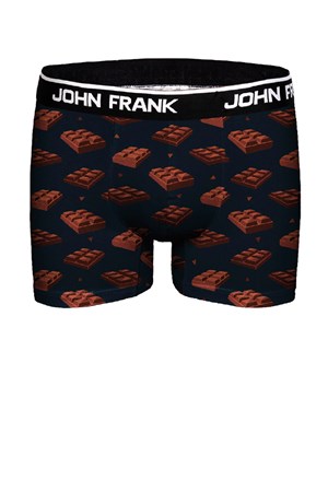 John Frank Baskılı Boxer JFBD324-Chocolate