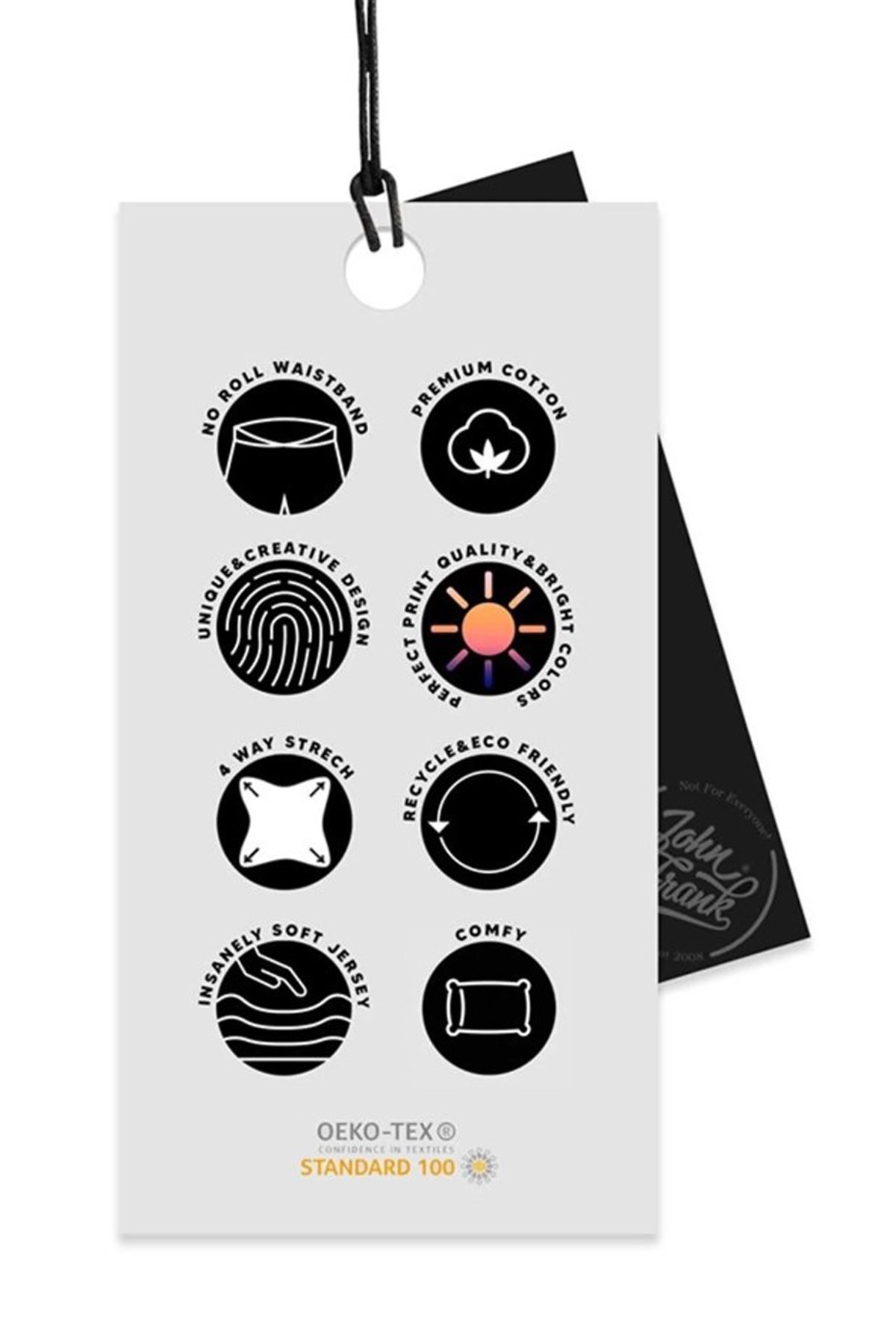 John Frank Dijital Baskılı Erkek Boxer JFBD332-BULLS Siyah