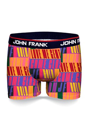 John Frank Dijital Baskılı Erkek Boxer JFBD337-TYPE Turuncu
