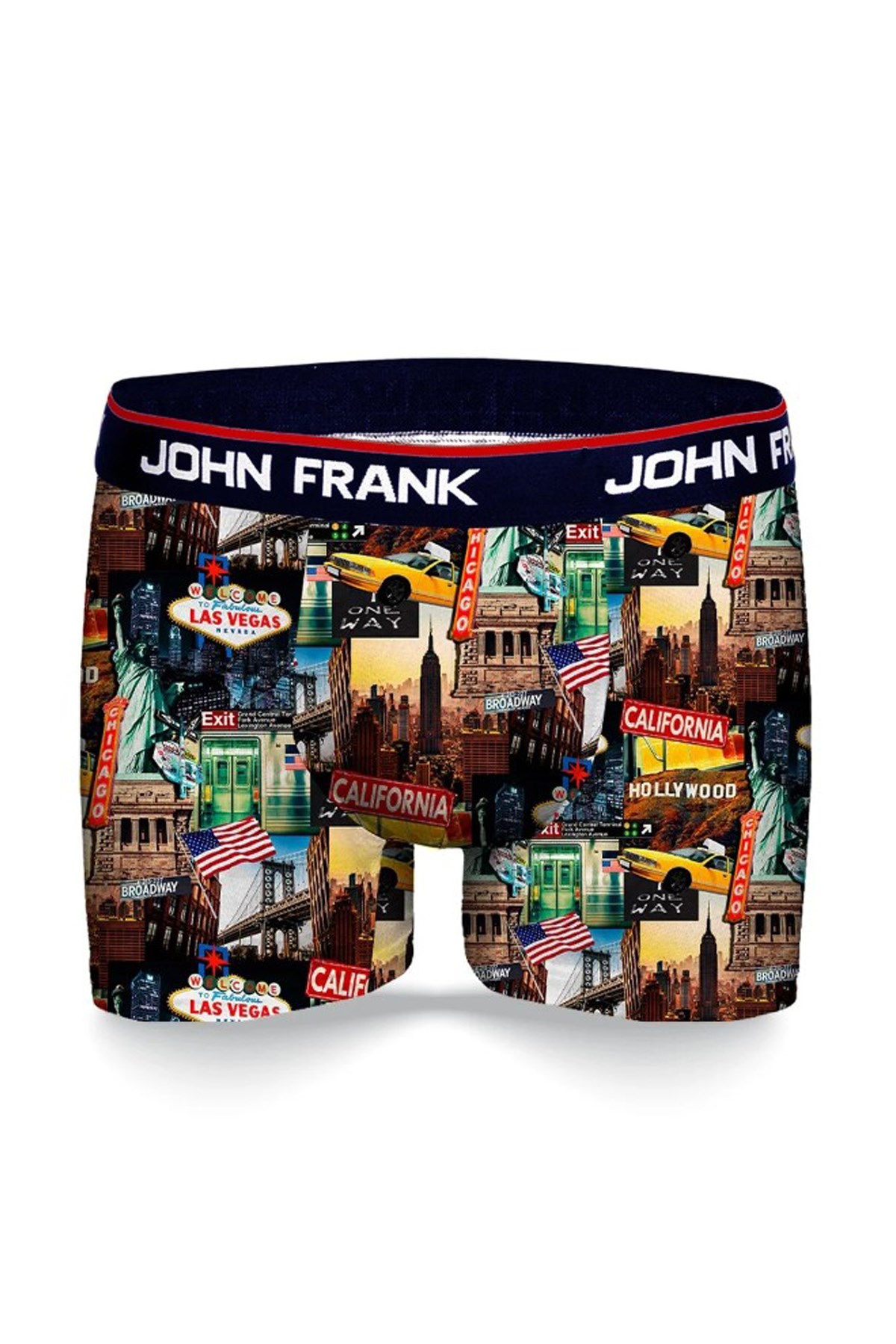 John Frank Dijital Baskılı Erkek Boxer JFBD339-US Siyah