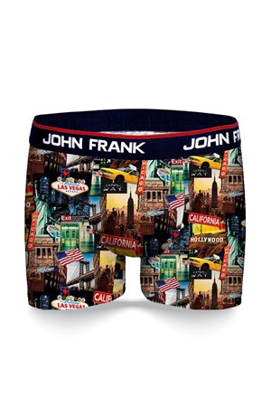 John Frank Dijital Baskılı Erkek Boxer JFBD339-US Siyah