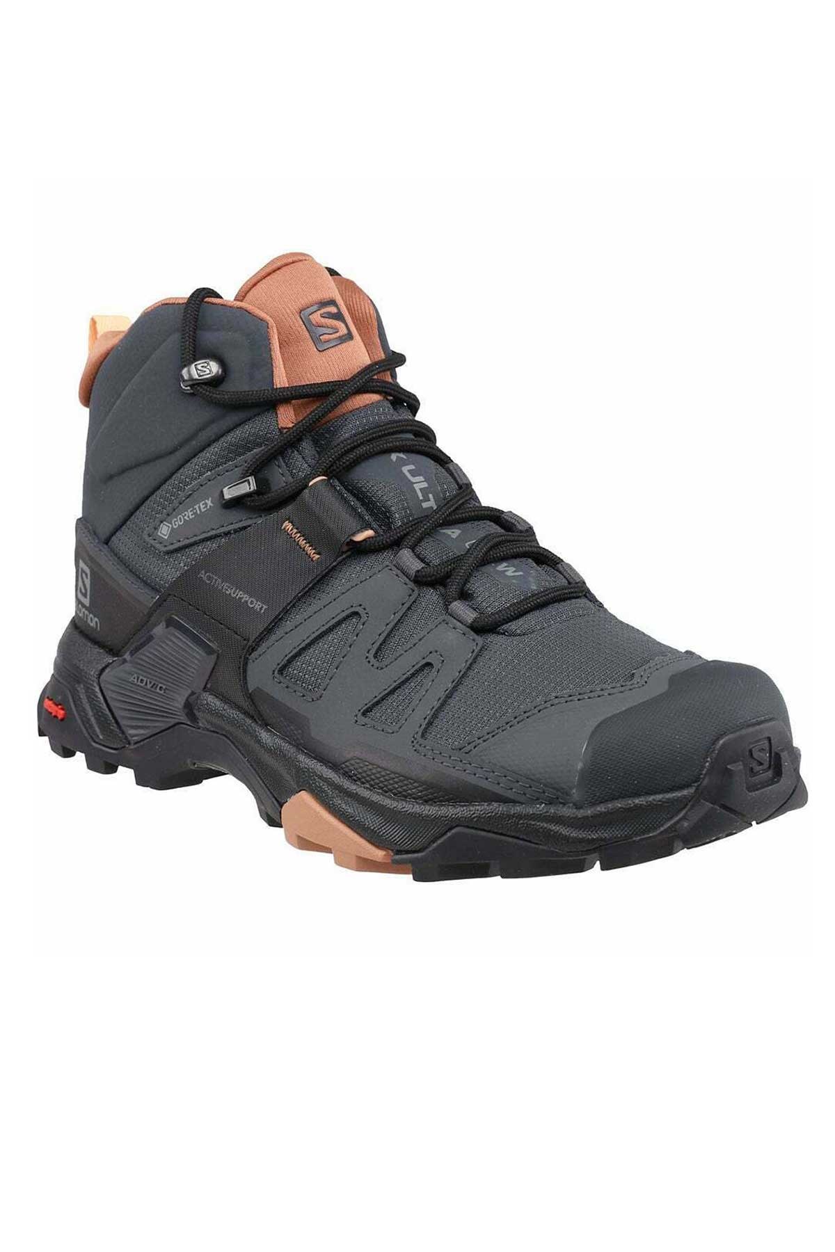 Salomon X Ultra 4 Mid GTX Kadın Outdoor Bot L41295600 Lacivert