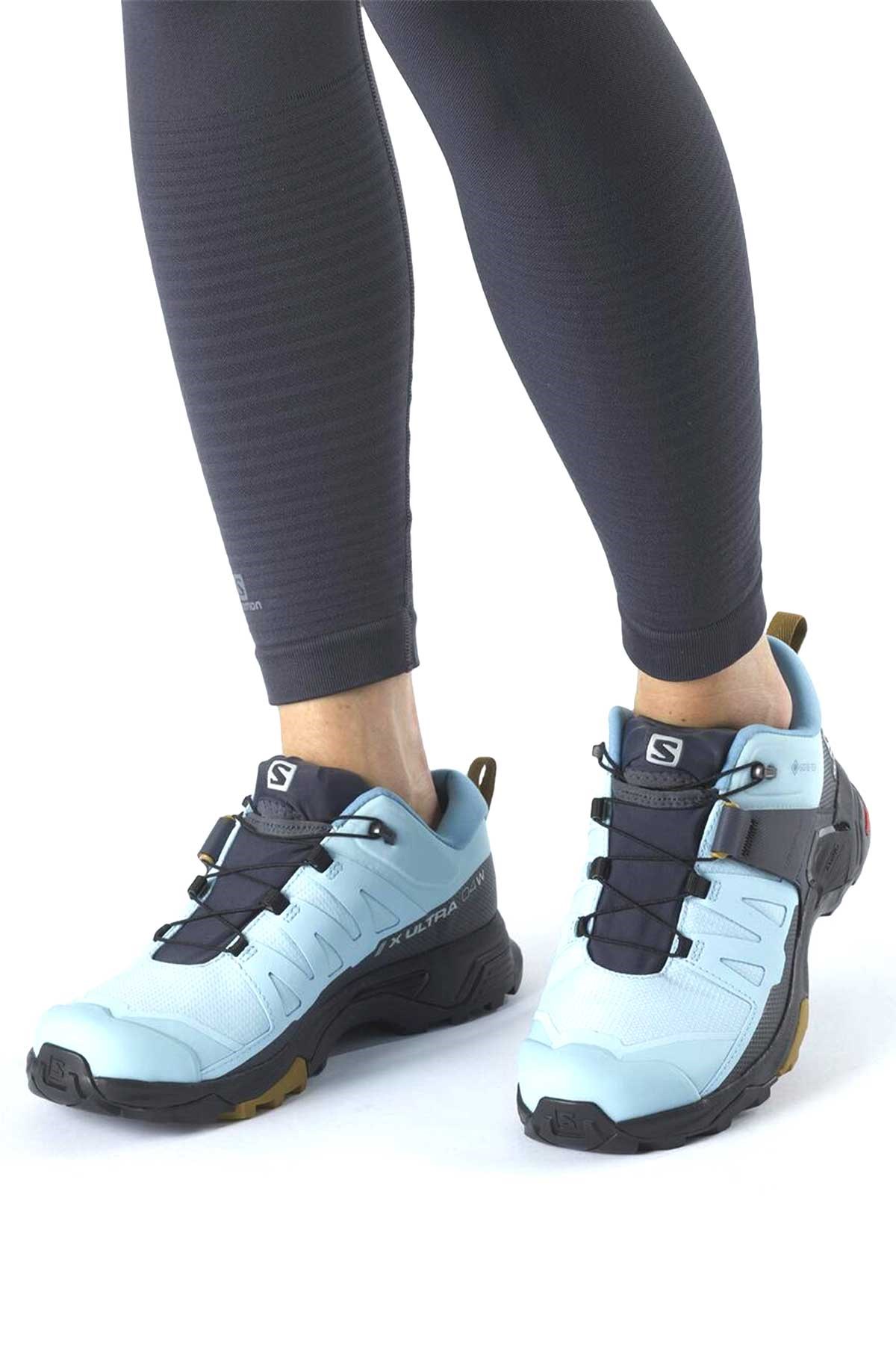 Salomon X Ultra 4 GTX Kadın Outdoor Ayakkabı L41452900 Mavi