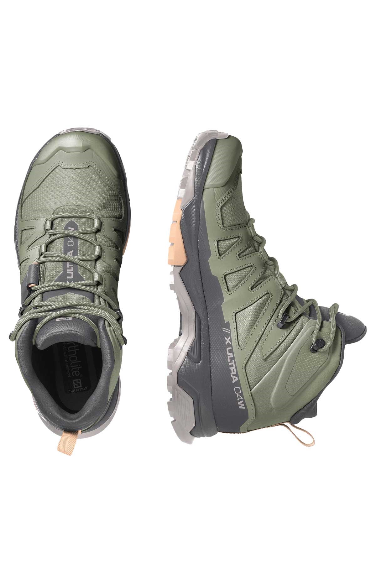 Salomon X Ultra 4 Mid GTX Kadın Outdoor Bot L41625100 Haki