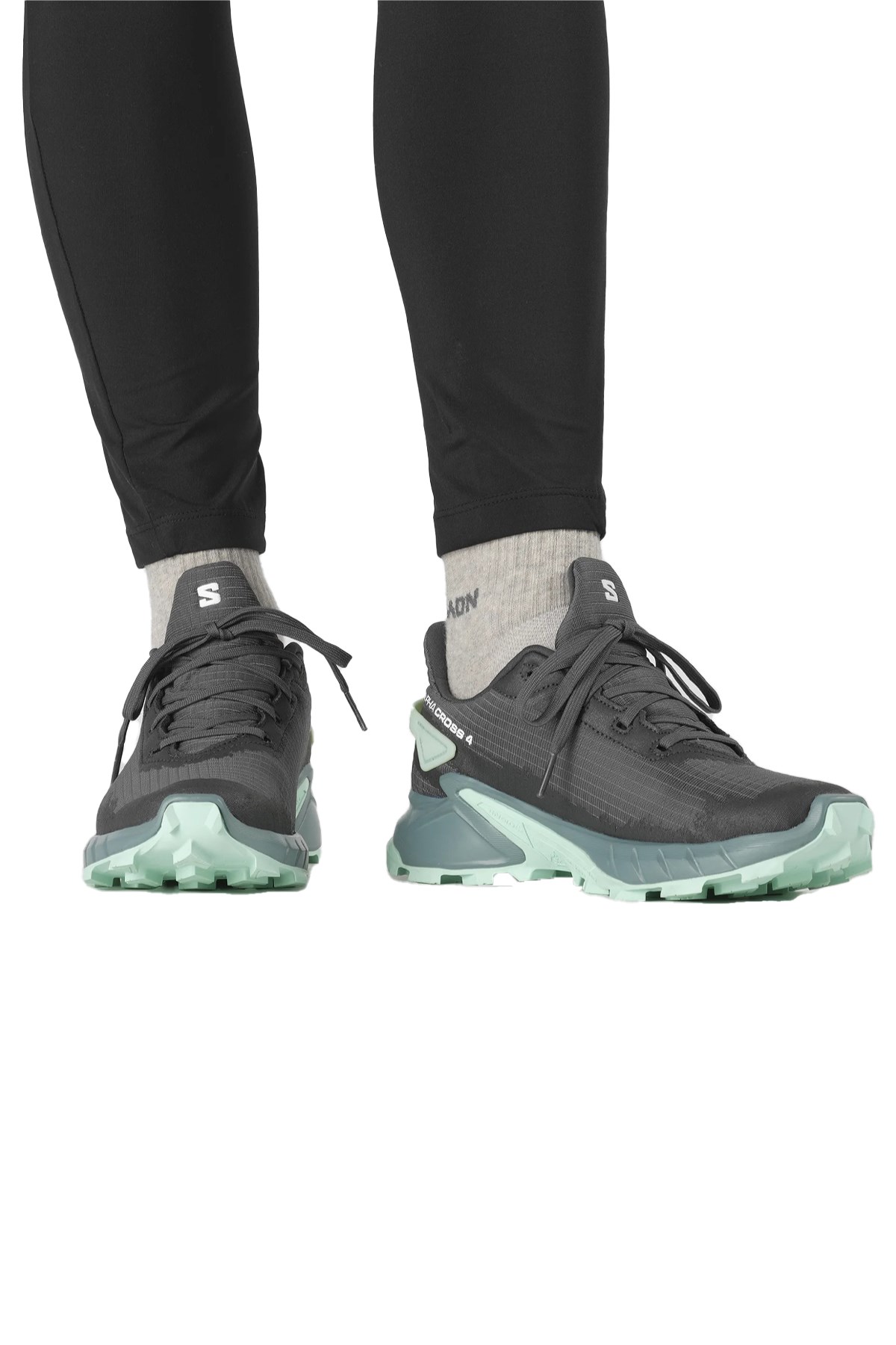 Salomon Alphacross 4 Gore-Tex Kadın Patika Koşu Ayakkabısı L47066800 Antrasit