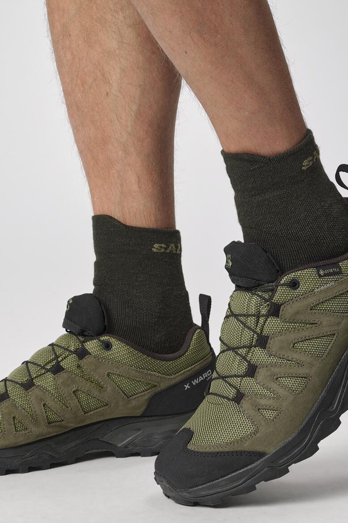 Salomon X Ward Leather GTX Erkek Outdoor Ayakkabı L47182200 Haki