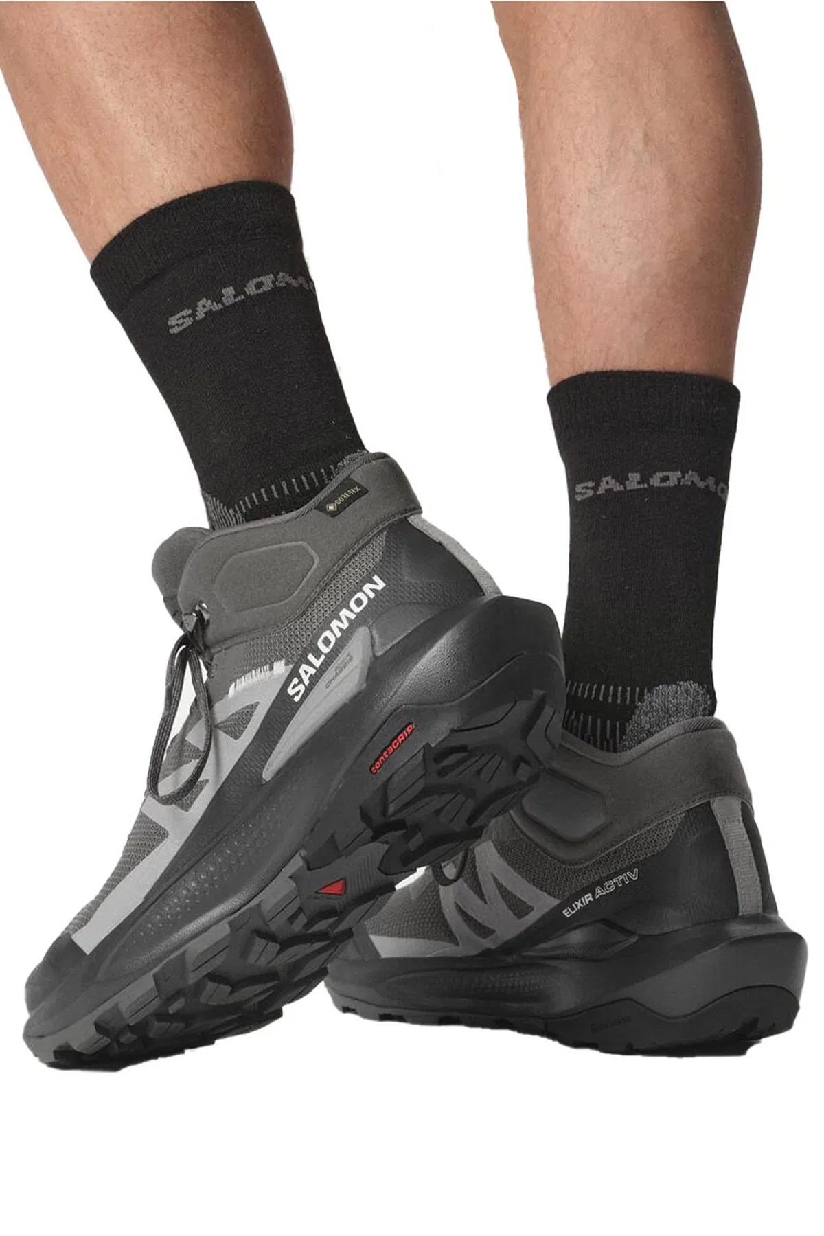 Salomon Elixir Activ Mid Gtx Erkek Bot L47456800 Gri