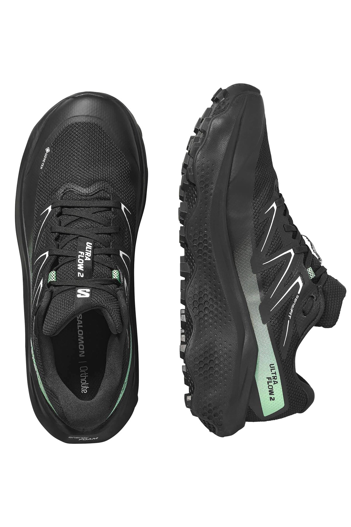 Salomon Ultra Flow 2 Gore-Tex Erkek Patika Koşusu Ayakkabısı L47981400 Siyah
