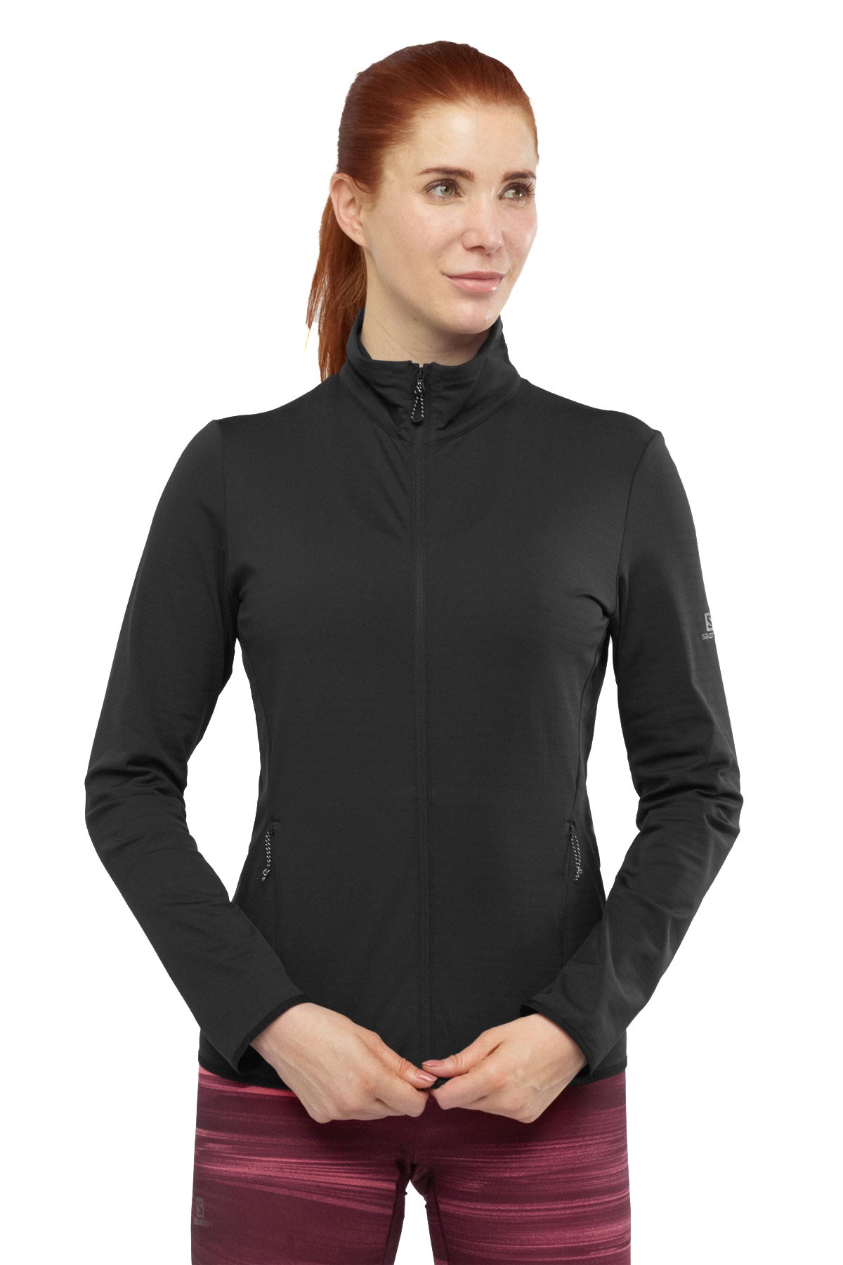 Salomon Outrack Mid Kadın Outdoor Ceket LC1358200 Siyah