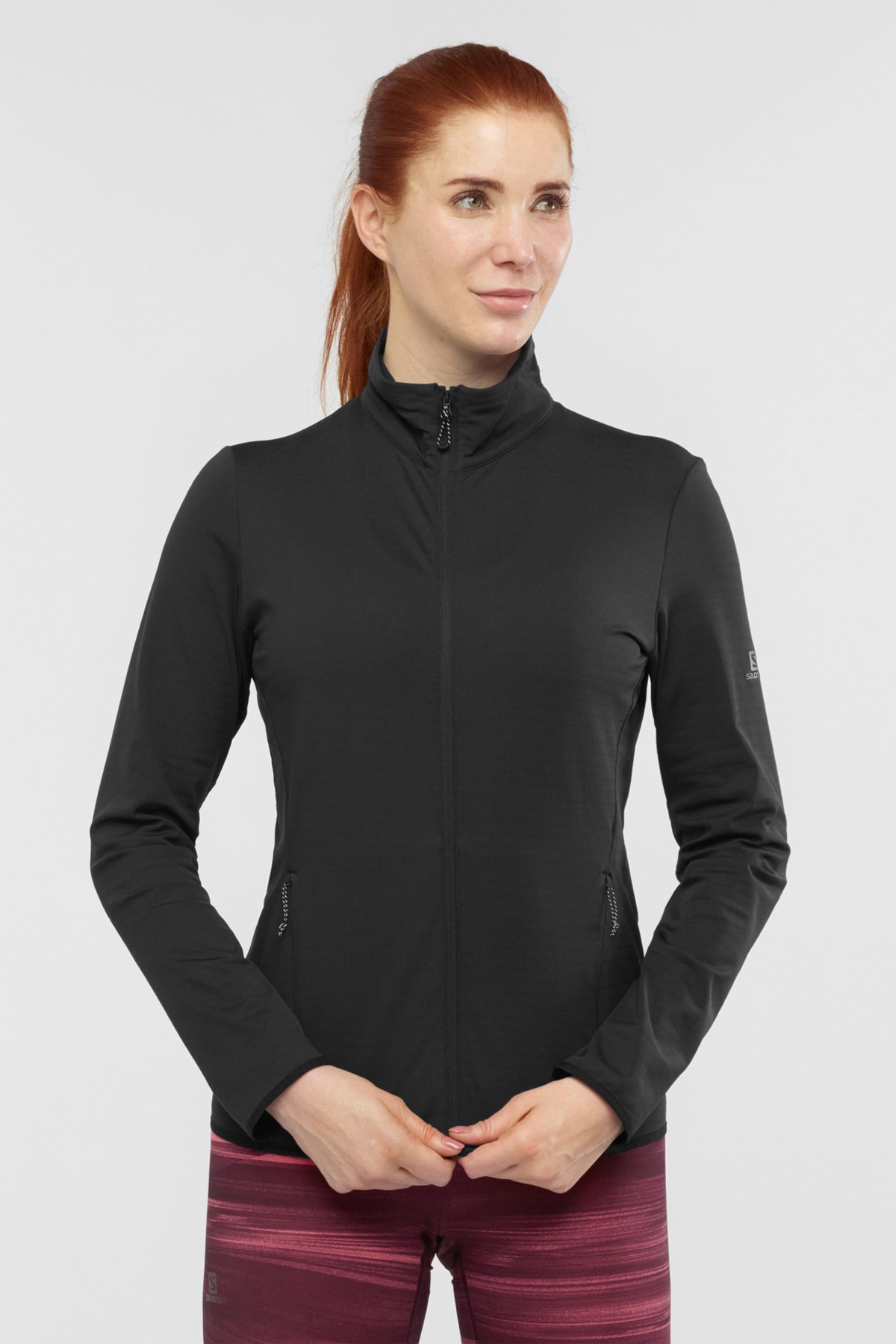 Salomon Outrack Mid Kadın Outdoor Ceket LC1358200 Siyah