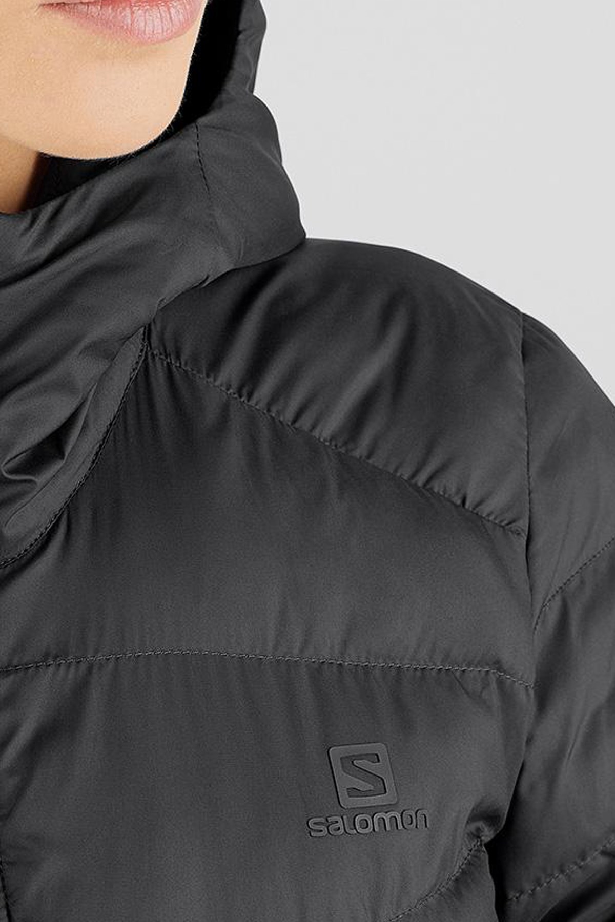 Salomon Sight Storm Hoodie Kadın Outdoor Mont LC1390800 Siyah