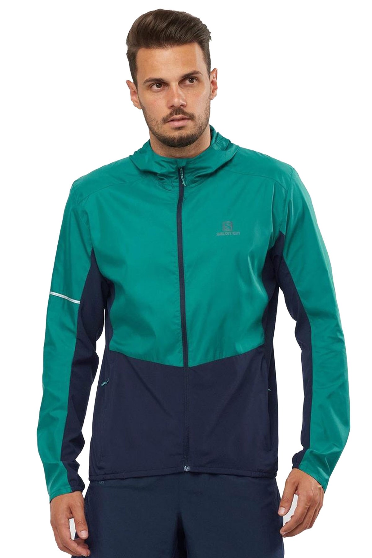 Salomon Agile Fz Wind Erkek Outdoor Ceket LC1494600 Yeşil