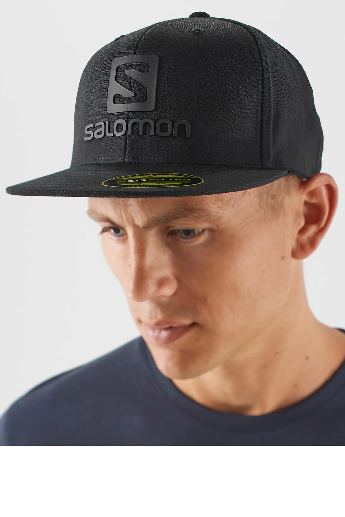 Salomon Logo Cap Flexfit Erkek Şapka LC1535400 Siyah