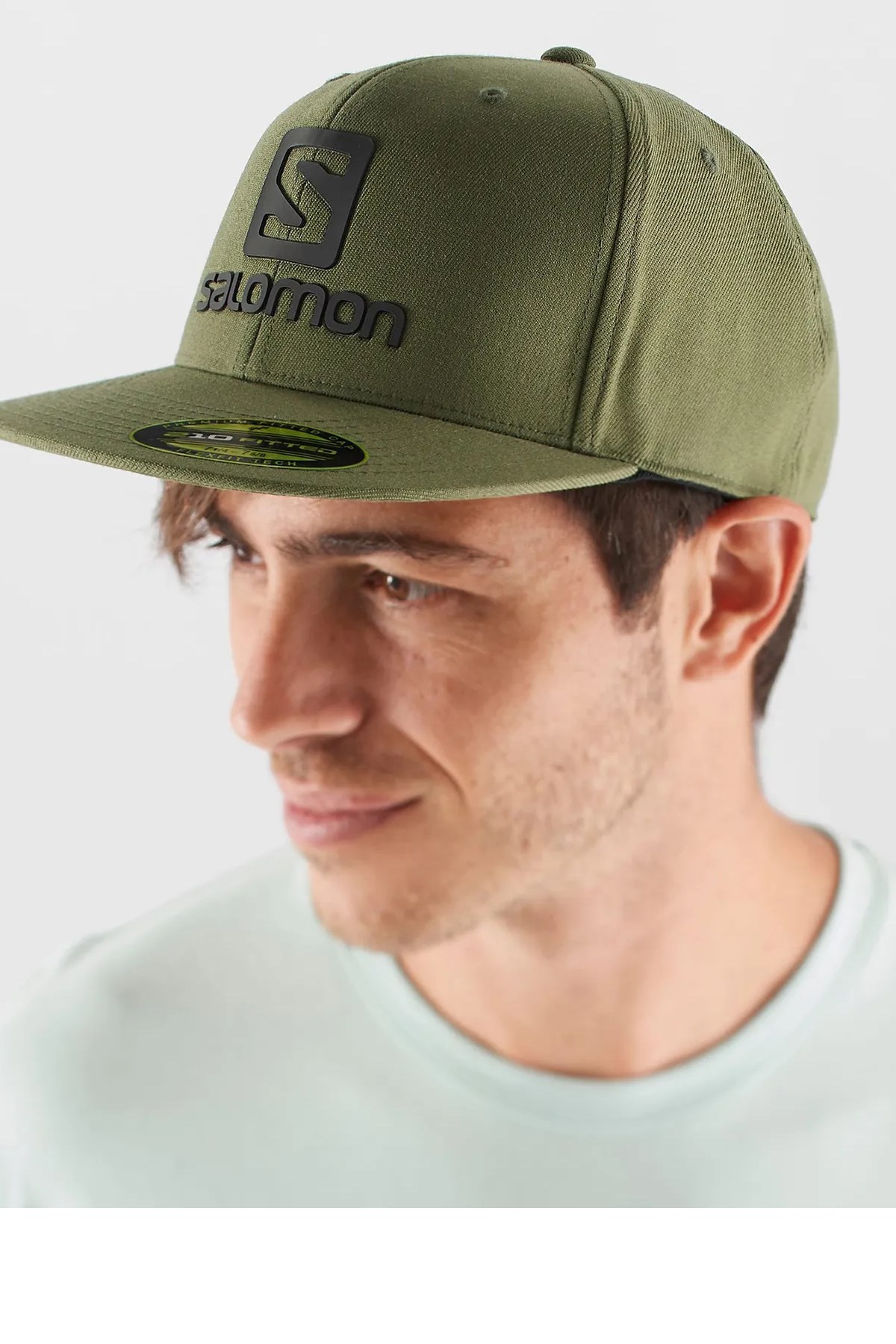 Salomon Logo Cap Flexfit Erkek Şapka LC1535700 Haki