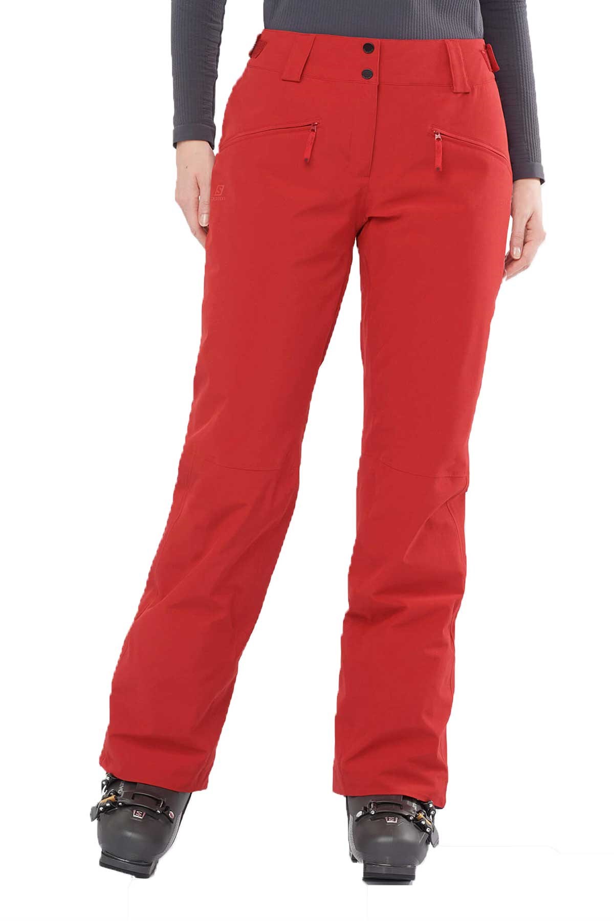 Salomon Edge Kadın Kayak Pantolonu LC1561600 Kırmızı