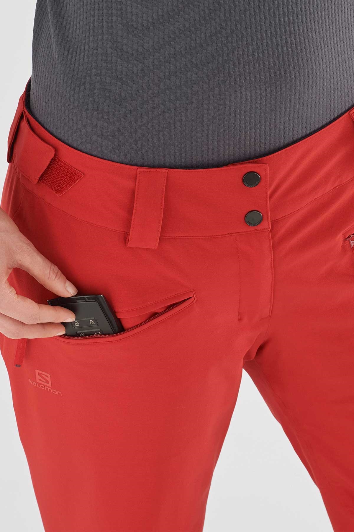 Salomon Edge Kadın Kayak Pantolonu LC1561600 Kırmızı