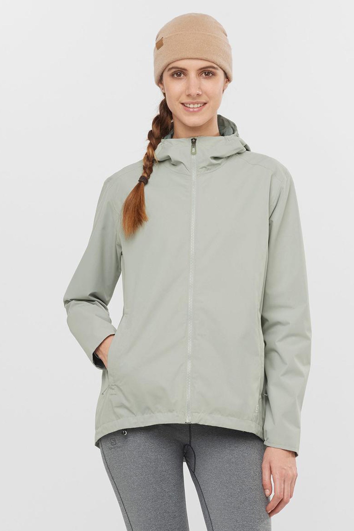 Salomon Comet 2L Waterproof Kadın Yağmurluk LC1581700 Antrasit