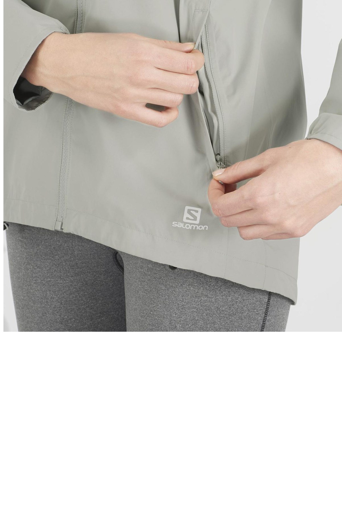 Salomon Comet 2L Waterproof Kadın Yağmurluk LC1581700 Antrasit