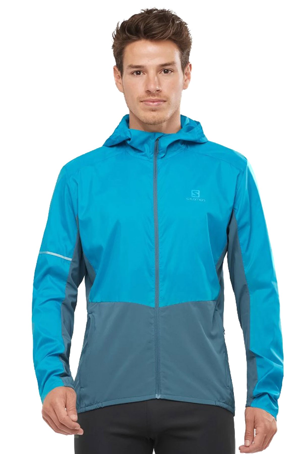 Salomon Agile Fz Wind Erkek Outdoor Ceket LC1607700 Mavi