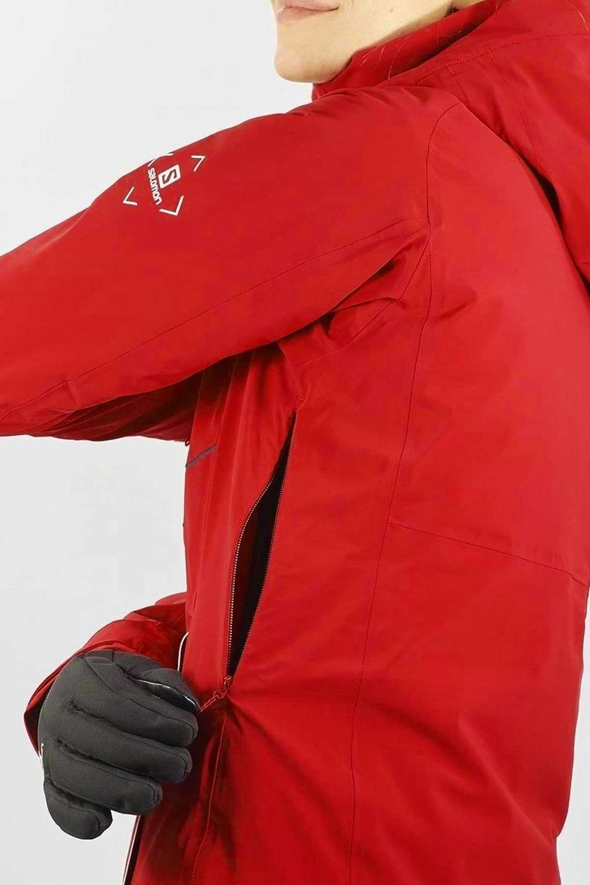 Salomon Brilliant Kadın Kayak Montu LC1630600 Kırmızı
