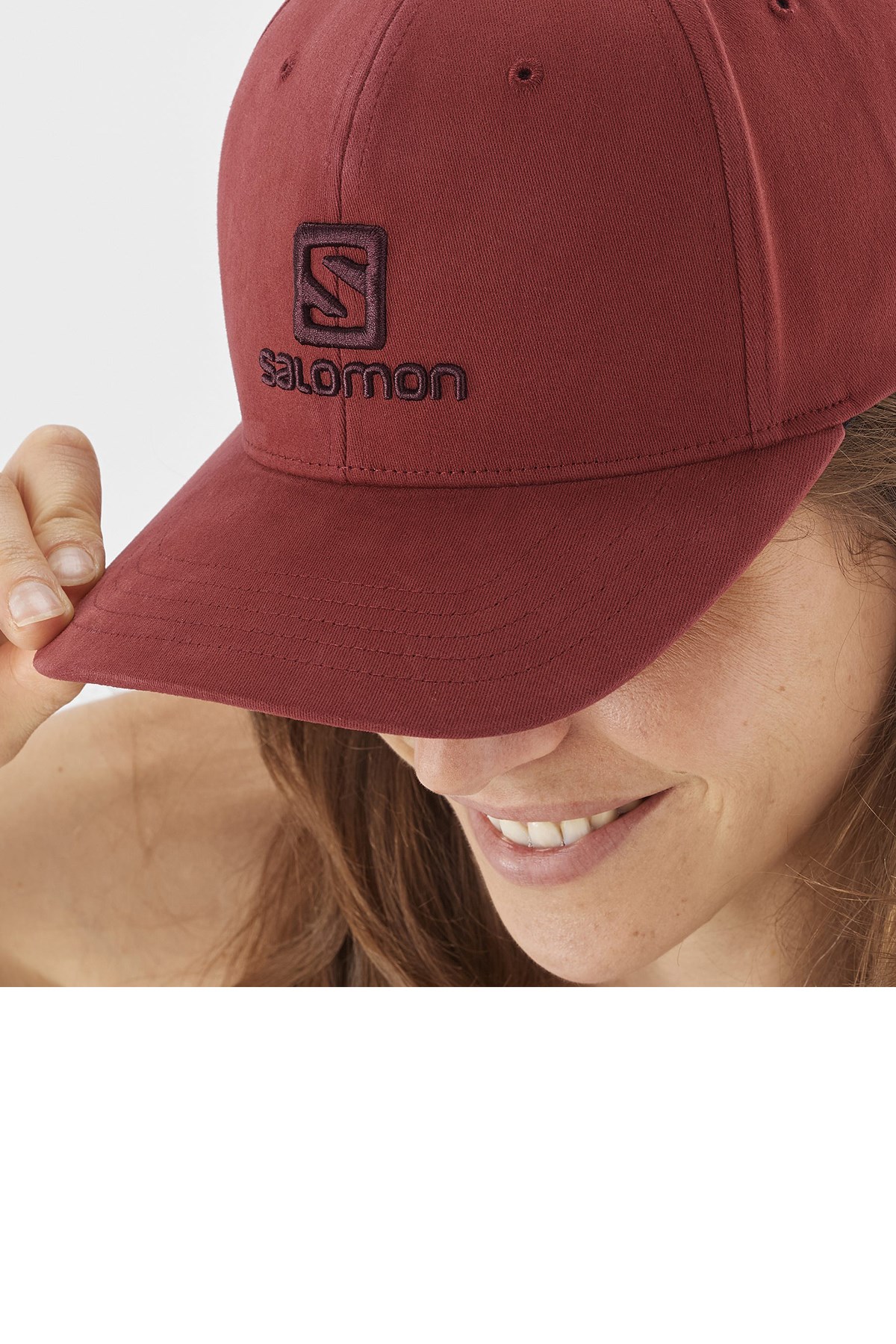 Salomon Logo Şapka LC1682400 Bordo