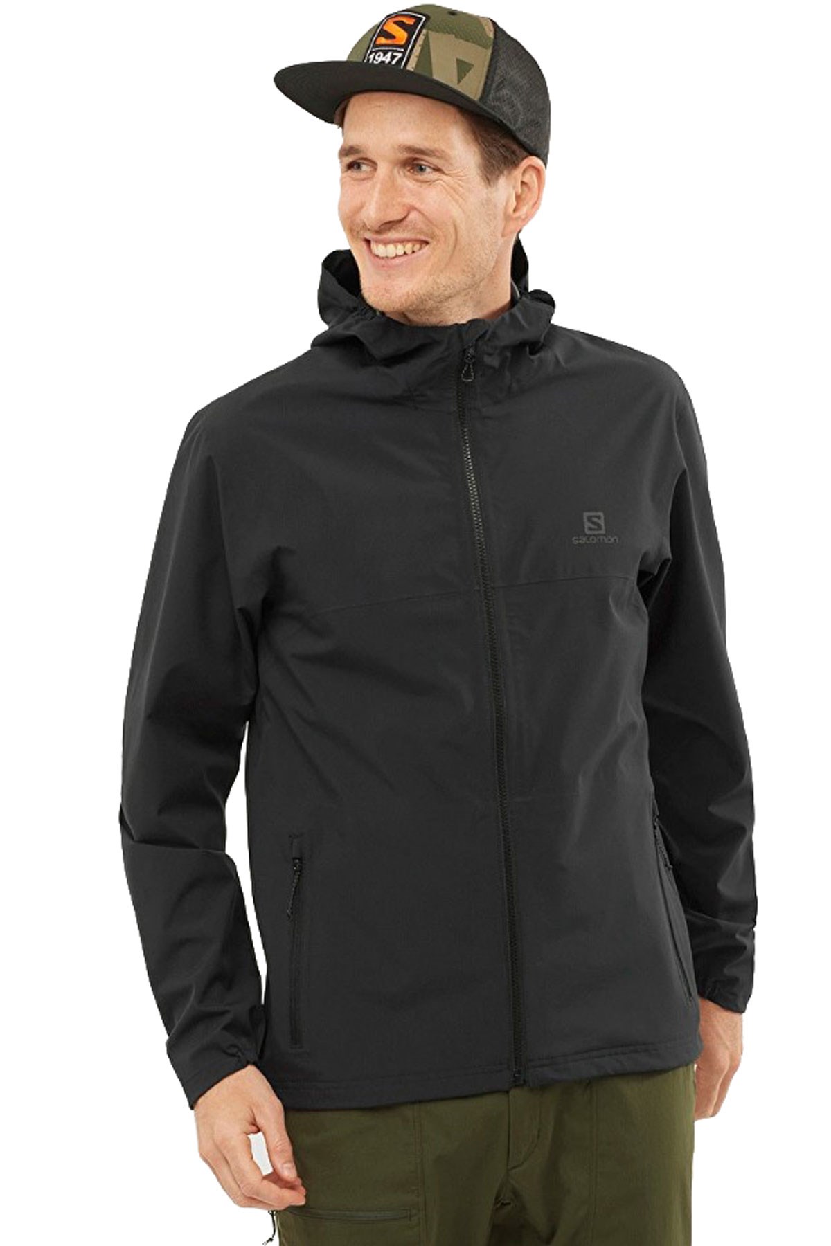 Salomon Essential Wp 2.5L Erkek Outdoor Ceket LC1702100 Siyah