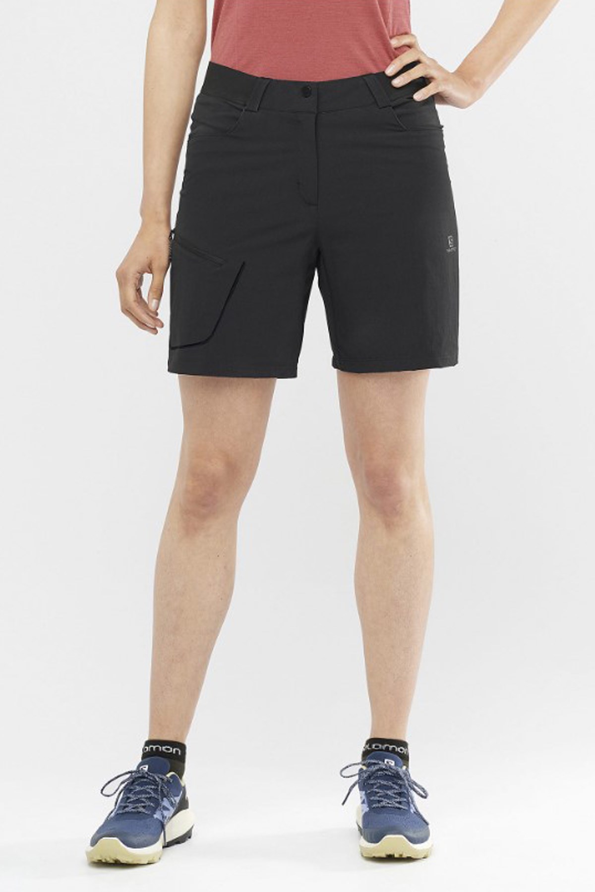 Salomon Wayfarer Kadın Outdoor Şort LC1703800 Siyah