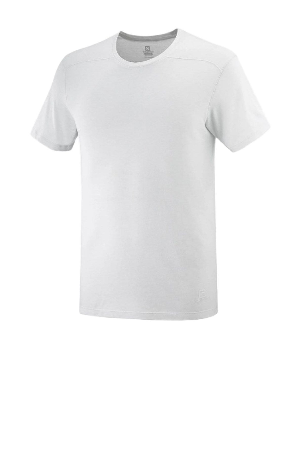 Salomon Essential Colorcblock Erkek Outdoor Tişört Beyaz