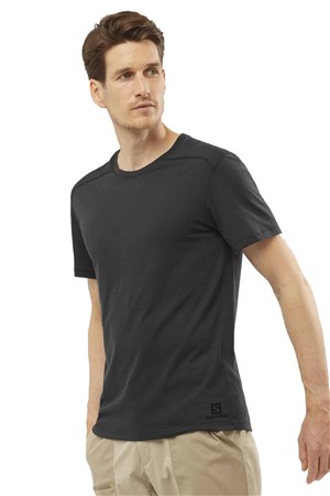 Salomon Essential Solid Erkek Outdoor Tişört LC1716400 Siyah