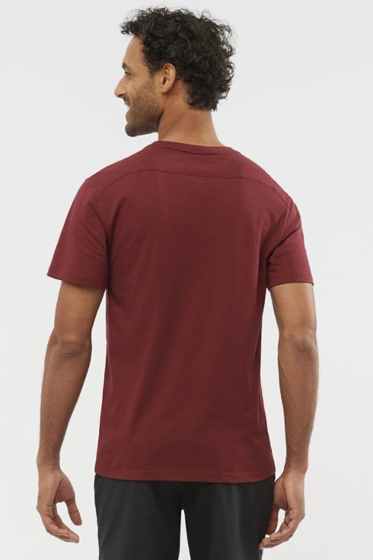 Salomon Essential Solid Erkek Outdoor Tişört LC1717500 Bordo