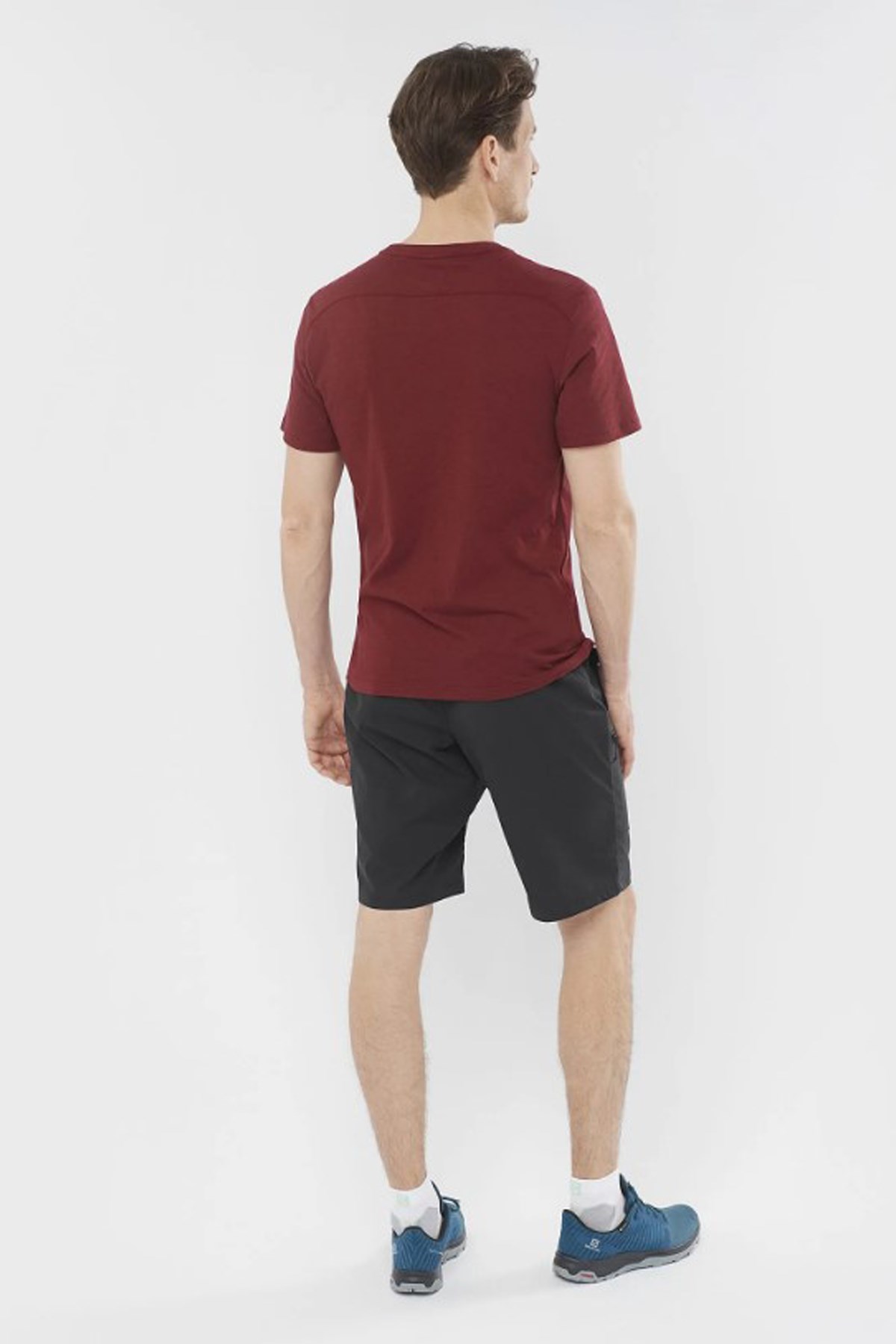 Salomon Essential Solid Erkek Outdoor Tişört LC1717500 Bordo