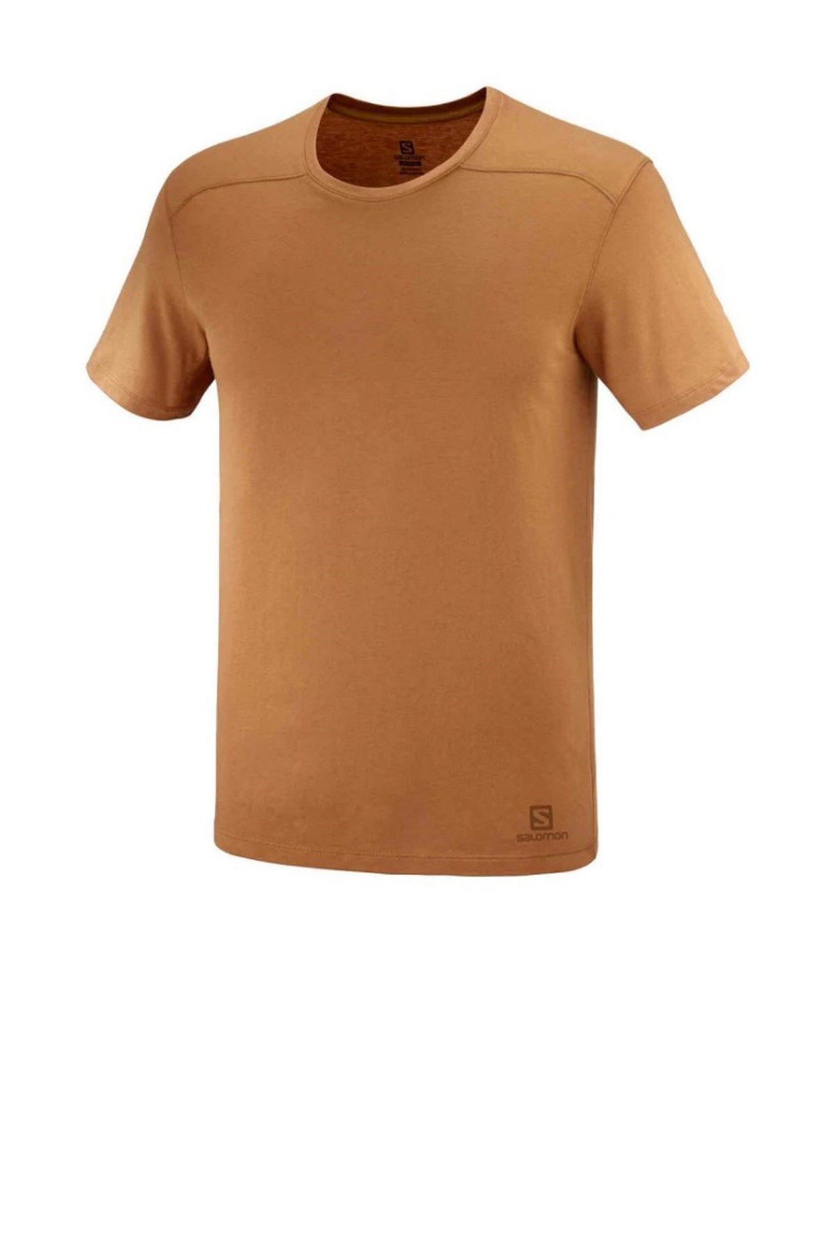 Salomon Essential Solid Erkek Outdoor Tişört LC1717600 Kahverengi