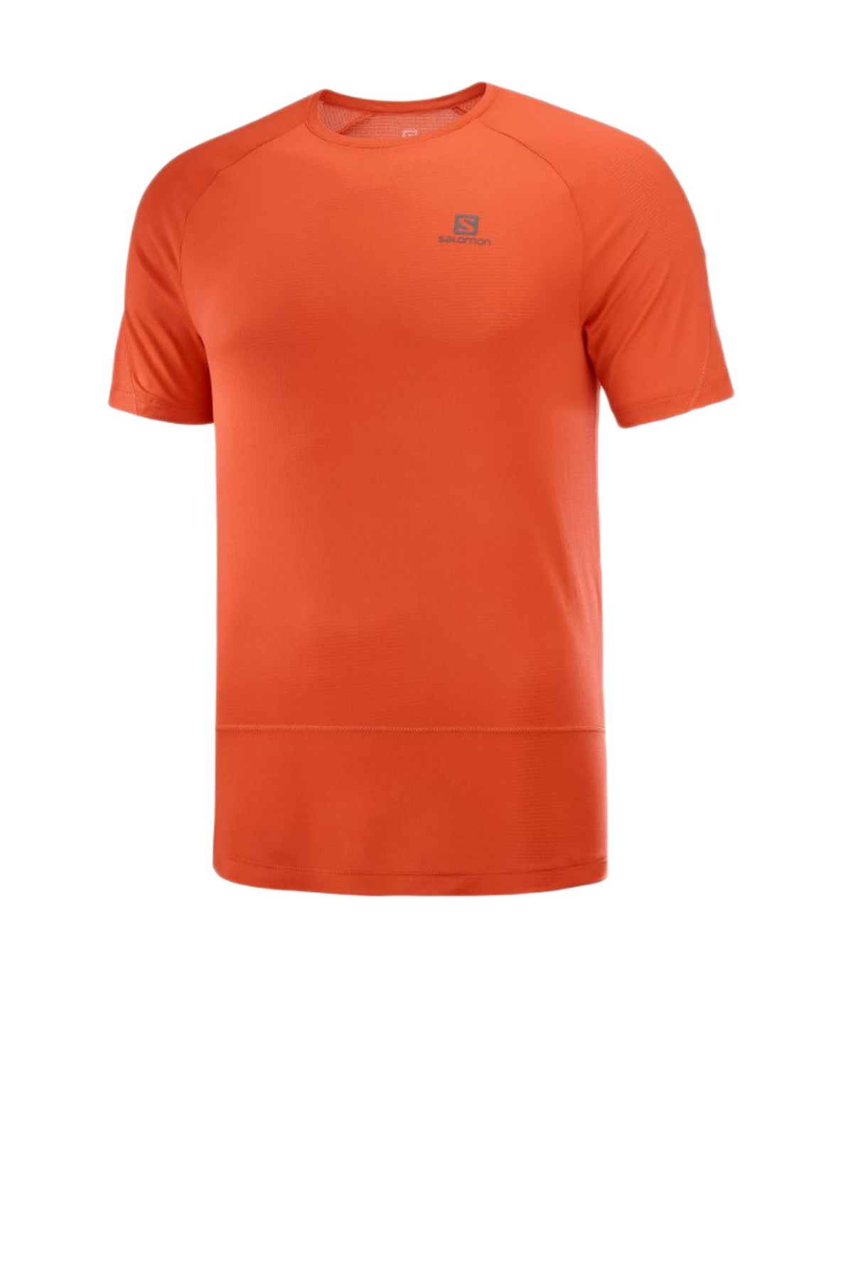 Salomon Cross Run ss Erkek Koşu Tişört Kırmızı