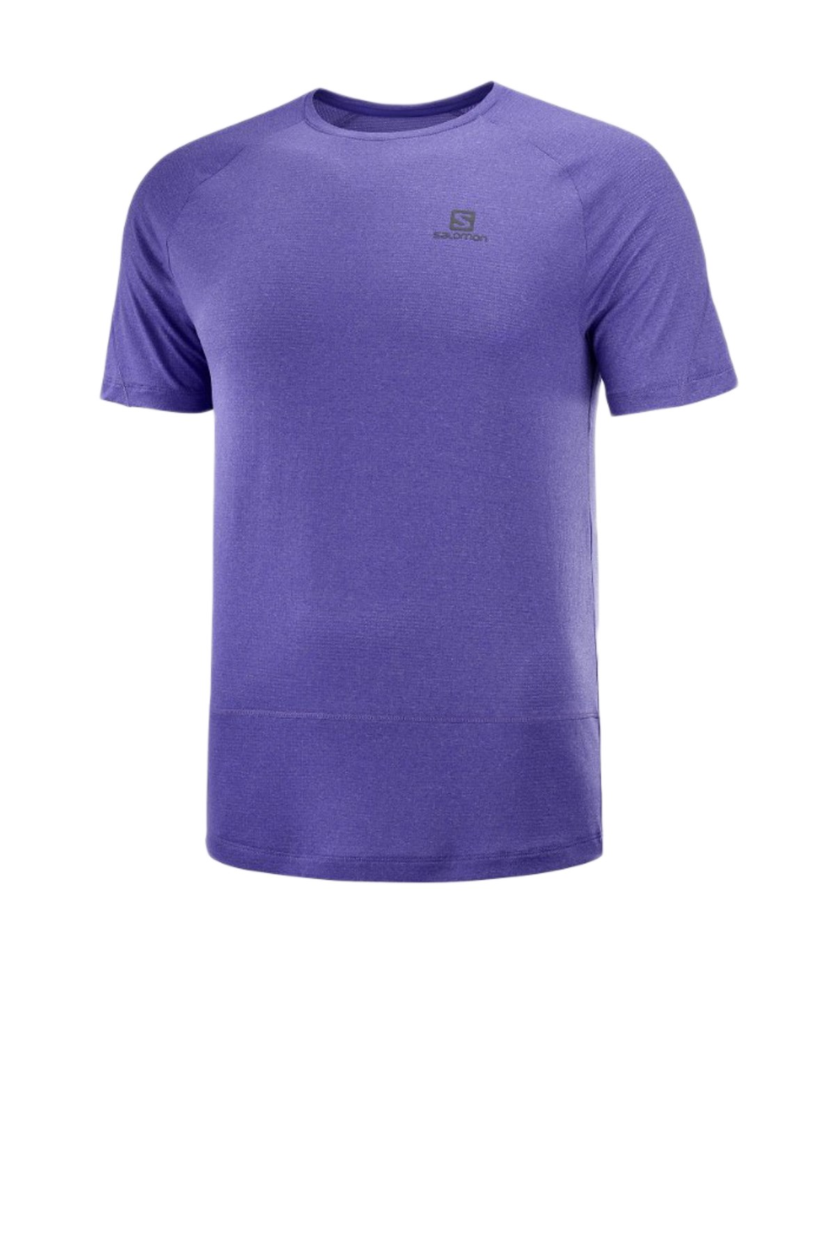 Salomon Cross Run ss Erkek Koşu Tişört Mavi