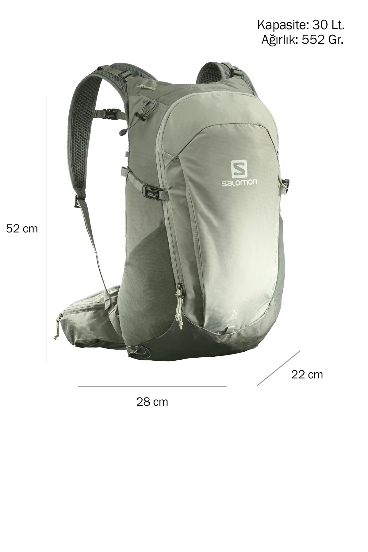 Salomon Trailblazer 30L Outdoor Sırt Çanta LC1753400 Antrasit