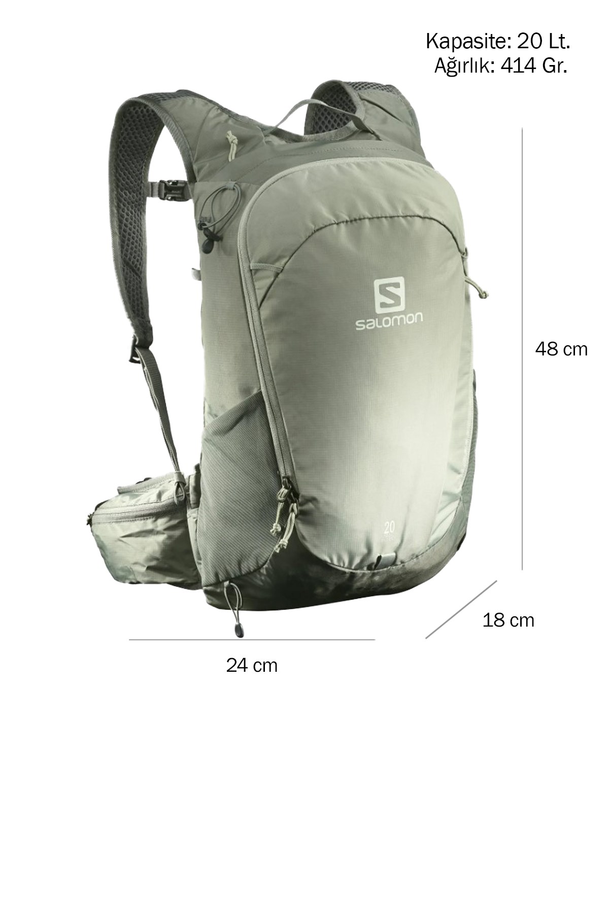 Salomon Trailblazer 20L Outdoor Sırt Çanta LC1753600 Antrasit