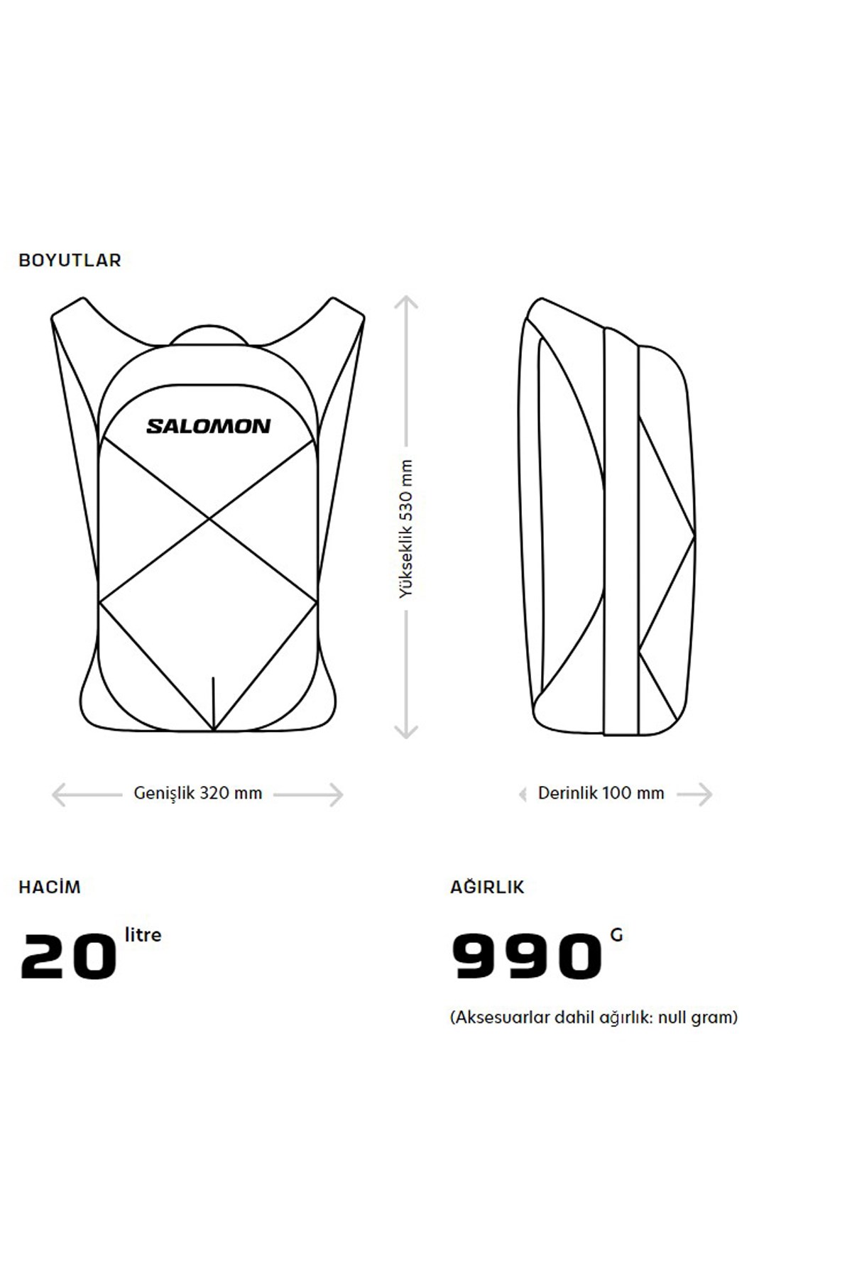 Salomon Outlife Pack 20 Unisex Sırt Çantası LC1904500 Haki