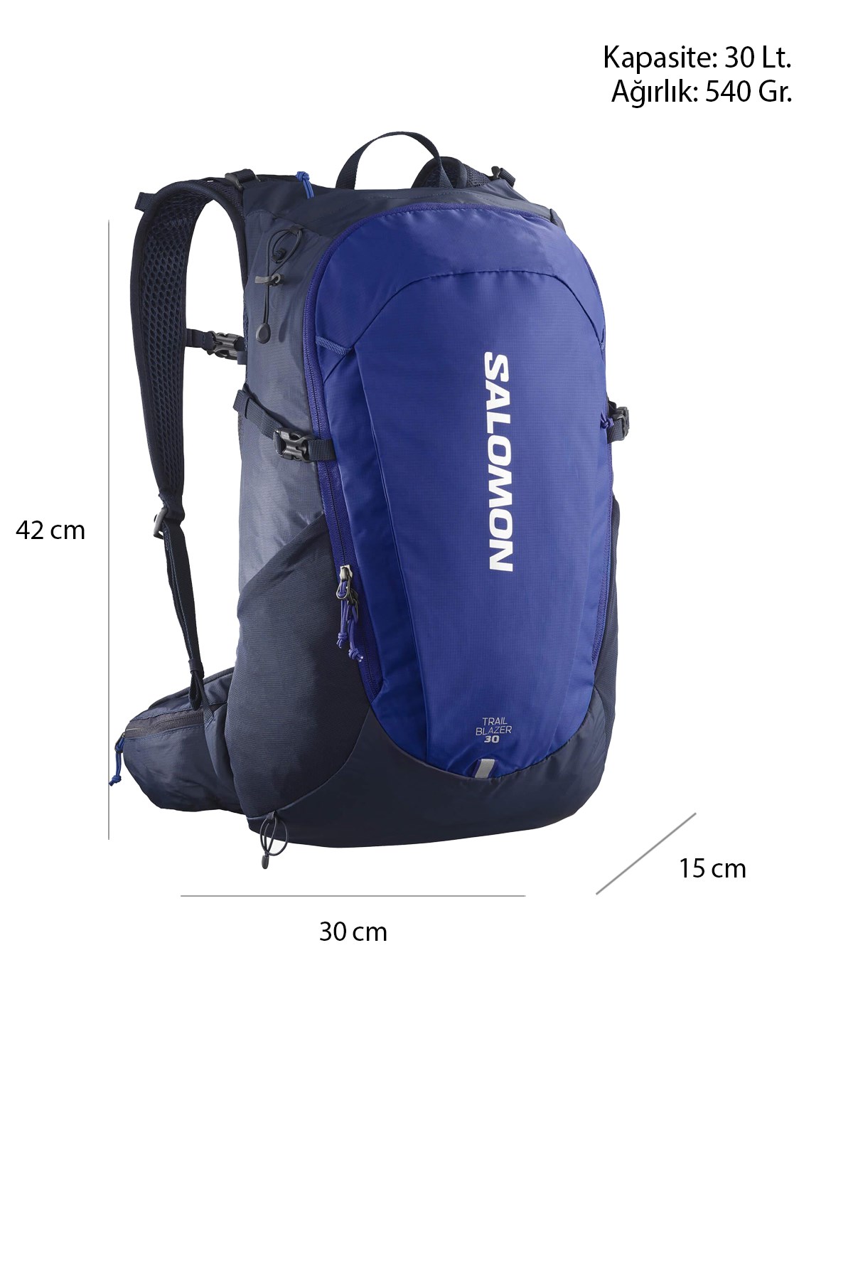 Salomon Trailblazer 30 Unisex Outdoor Sırt Çantası LC2059800 Mavi