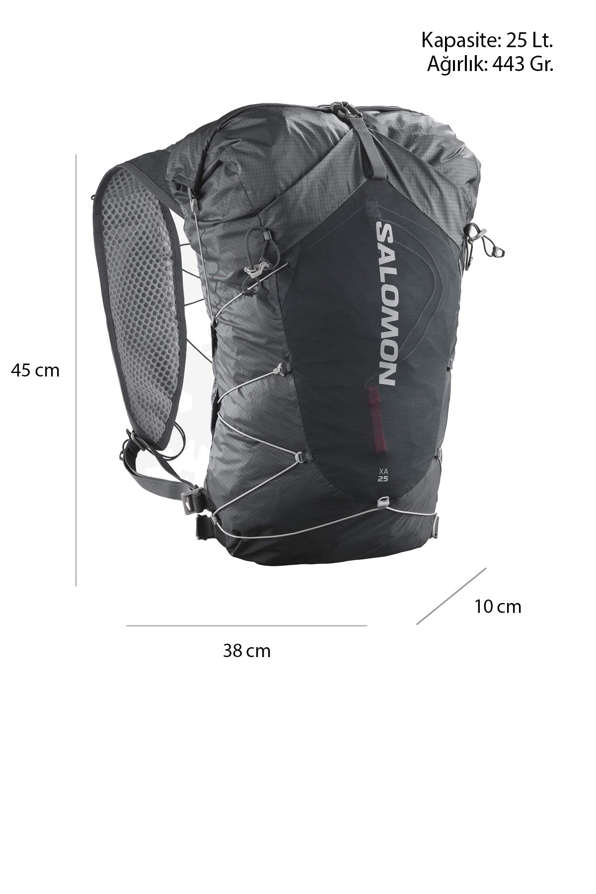 Salomon XA 25 Unisex Outdoor Sırt Çantası LC2077400 Antrasit