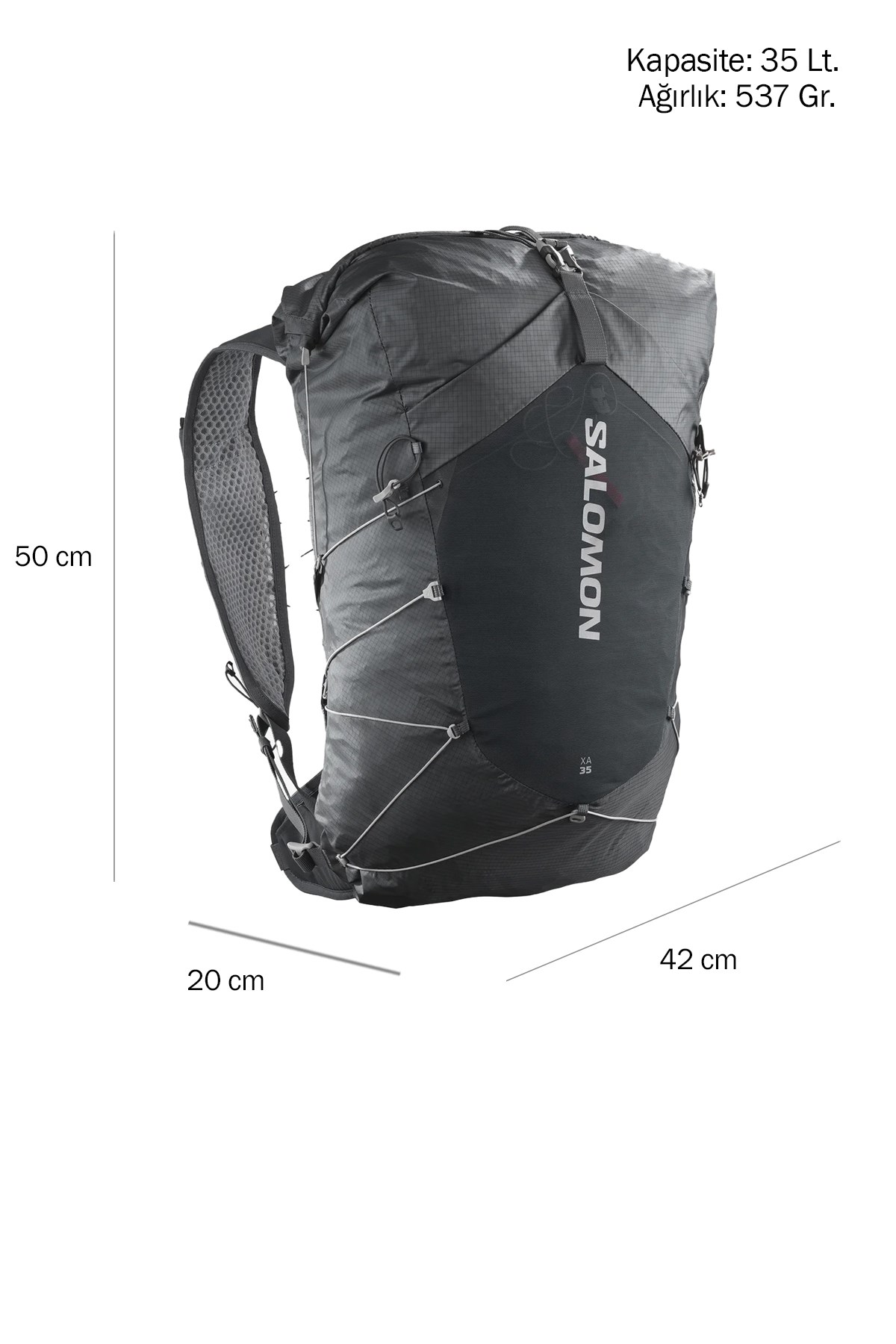 Salomon XA 35 Unisex Outdoor Sırt Çantası LC2077500 Antrasit