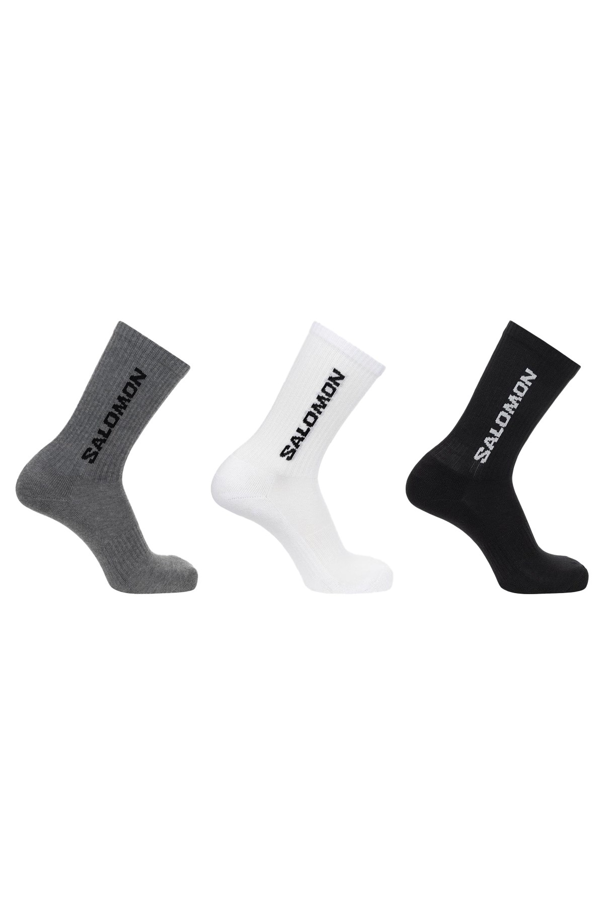 Salomon Everyday Crew 3-Pack Unisex Çorap LC2086200 Siyah